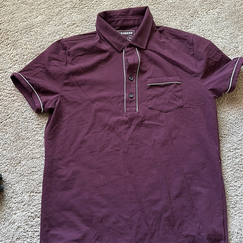 Express maroon polo size Medium